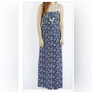 NWT Faherty Blue Maxi Sun Dress